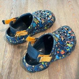 Kids Crocs - multi colored - size 11